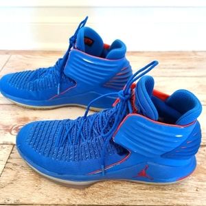 NIKE JORDAN XXXII Russell Westbrook OKC blue/orange basketball shoes/sneakers